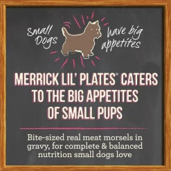 Merrick Lil' Plates Grain-Free Teeny Texas Steak Tips in Gravy Dog Food Trays 12 Merrick Lil' Plates Grain-Free Teeny Texas Steak Tips in Gravy Dog Food Trays -Merrick || Blue Wilderness Sales 2022 102310 PT1. SY630 V1647909791