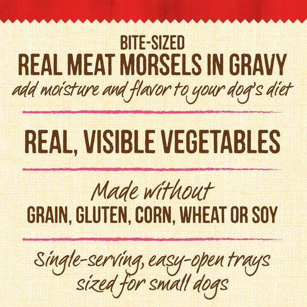 Merrick Lil' Plates Grain-Free Teeny Texas Steak Tips in Gravy Dog Food Trays 8 Merrick Lil' Plates Grain-Free Teeny Texas Steak Tips in Gravy Dog Food Trays - Image 6