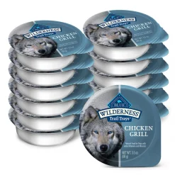 Blue Buffalo Wilderness Trail Trays Chicken Grill Formula Grain-Free Dog Food Trays