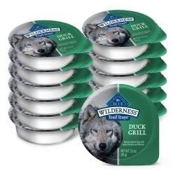 Blue Buffalo Wilderness Trail Trays Duck Grill Formula Grain-Free Dog Food Trays