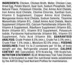 Blue Buffalo Wilderness Trail Tubs Chicken Stew Grain-Free Dog Food Trays -Merrick || Blue Wilderness Sales 2022 114249 PT2. SY630 V1646787491