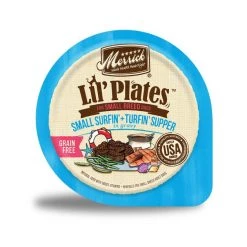 Merrick Lil' Plates Grain-Free Surfin' & Turfin' Supper in Gravy Dog Food Trays