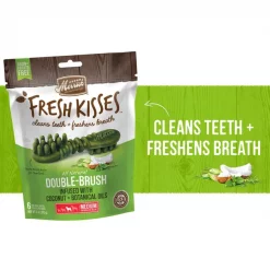 Merrick Fresh Kisses Double-Brush Coconut + Botanical Oils Infused Medium Dental Dog Treats -Merrick || Blue Wilderness Sales 2022 128001 PT2. SY630 V1658284564