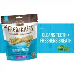 Merrick Fresh Kisses Double-Brush Mint Breath Strip Infused Large Dental Dog Treats 13 Merrick Fresh Kisses Double-Brush Mint Breath Strip Infused Large Dental Dog Treats -Merrick || Blue Wilderness Sales 2022 128026 PT2. SY630 V1658197229