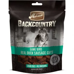 Merrick Backcountry Game Bird Real Duck Sausage Cuts Grain-Free Dog Treats