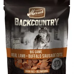 Merrick Backcountry Big Game Real Lamb & Buffalo Sausage Cuts Grain-Free Dog Treats
