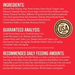 Merrick Power Bites Big Bites Real Beef Recipe Grain-Free Soft & Chewy Dog Treats -Merrick || Blue Wilderness Sales 2022 128049 PT4. SY630 V1644912406