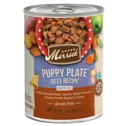 Merrick Grain-Free Puppy Plate Beef Recipe Canned Dog Food