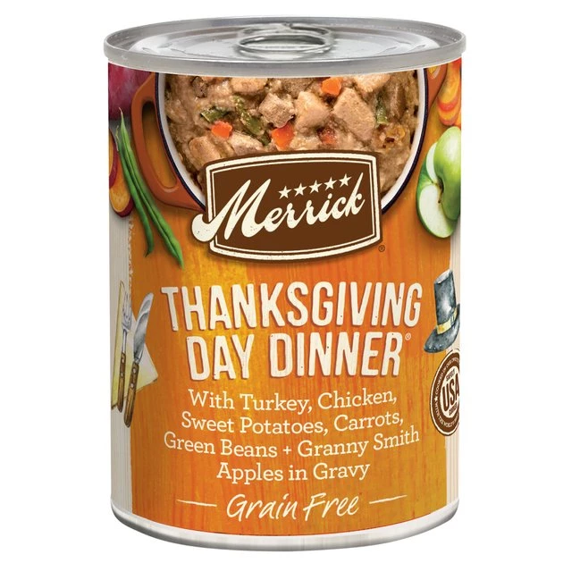 Merrick Grain-Free Thanksgiving Day Dinner Canned Dog Food 3 Merrick Grain-Free Thanksgiving Day Dinner Canned Dog Food