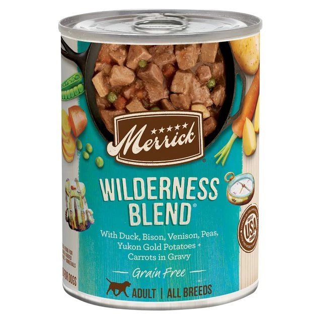 Merrick Grain-Free Wilderness Blend Canned Dog Food 3 Merrick Grain-Free Wilderness Blend Canned Dog Food
