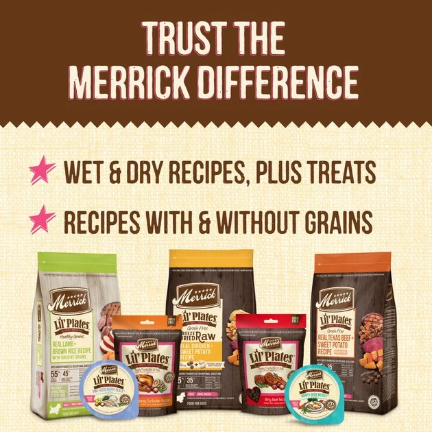 Merrick Lil' Plates Grain-Free Chicken-Free Beef & Sweet Potato Recipe with Freeze-Dried Raw Bites Dry Dog Food 9 Merrick Lil' Plates Grain-Free Chicken-Free Beef & Sweet Potato Recipe with Freeze-Dried Raw Bites Dry Dog Food - Image 7