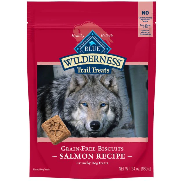 Blue Buffalo Wilderness Trail Treats Grain-Free Salmon Biscuits Dog Treats 3 Blue Buffalo Wilderness Trail Treats Grain-Free Salmon Biscuits Dog Treats