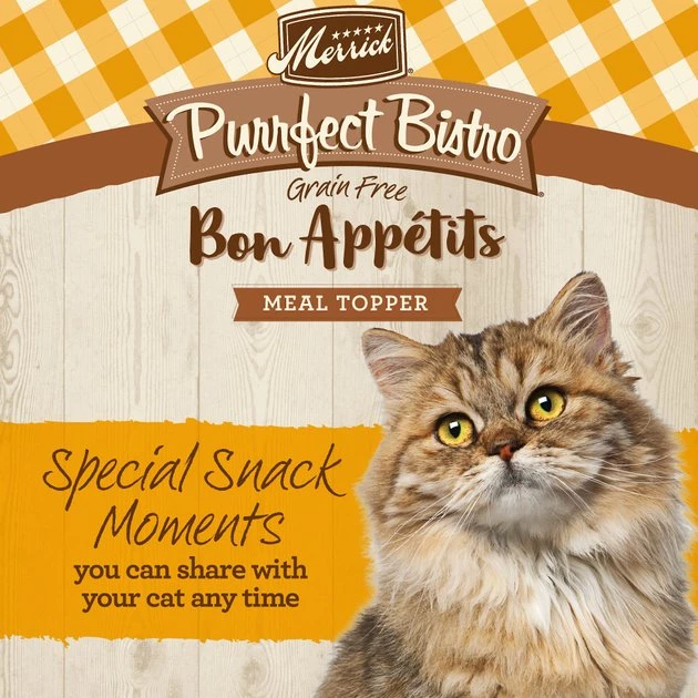 Merrick Purrfect Bistro Bon Appetits Grain-Free Chicken Recipe Chunks in Gravy Adult Cat Food Pouches 4 Merrick Purrfect Bistro Bon Appetits Grain-Free Chicken Recipe Chunks in Gravy Adult Cat Food Pouches - Image 2