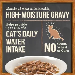 Merrick Purrfect Bistro Bon Appetits Grain-Free Beef Recipe Chunks in Gravy Adult Cat Food Pouches -Merrick || Blue Wilderness Sales 2022 176659 PT5. SY630 V1628571730
