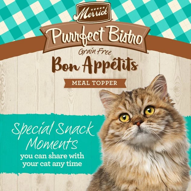 Merrick Purrfect Bistro Bon Appetits Grain-Free Salmon Recipe Chunks in Gravy Adult Cat Food Pouches 4 Merrick Purrfect Bistro Bon Appetits Grain-Free Salmon Recipe Chunks in Gravy Adult Cat Food Pouches - Image 2
