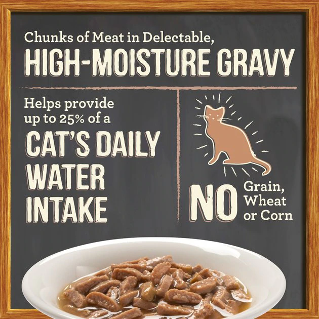 Merrick Purrfect Bistro Bon Appetits Grain-Free Salmon Recipe Chunks in Gravy Adult Cat Food Pouches 8 Merrick Purrfect Bistro Bon Appetits Grain-Free Salmon Recipe Chunks in Gravy Adult Cat Food Pouches - Image 6