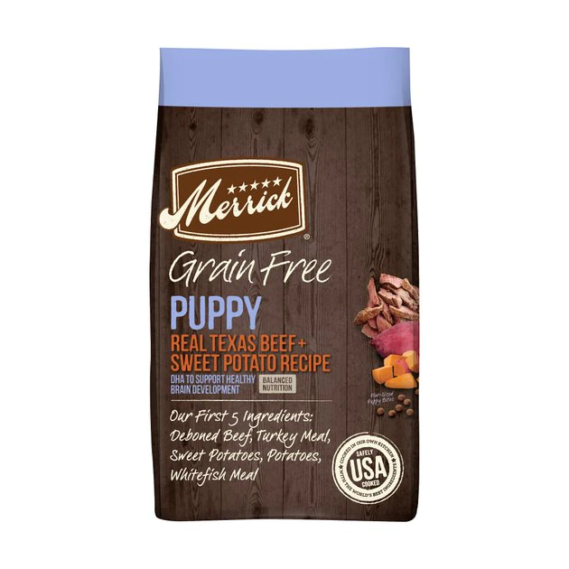 Merrick Grain-Free Real Texas Beef + Sweet Potato Puppy Food 3 Merrick Grain-Free Real Texas Beef + Sweet Potato Puppy Food