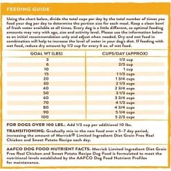 Merrick Limited Ingredient Diet Grain-Free Real Chicken & Sweet Potato Recipe Dry Dog Food -Merrick || Blue Wilderness Sales 2022 203102 PT5. SY630 V1631610382