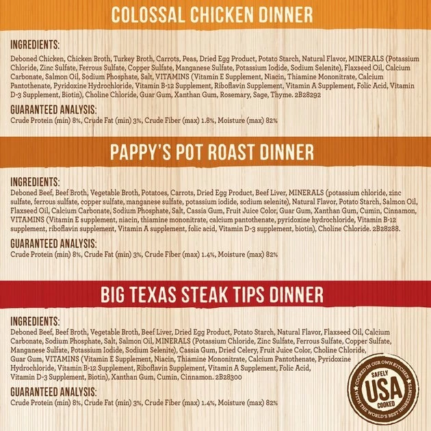 Merrick Chunky Recipes Variety Pack Grain-Free Wet Dog Food, 12.7-oz can, case of 12 6 Merrick Chunky Recipes Variety Pack Grain-Free Wet Dog Food, 12.7-oz can, case of 12 - Image 4