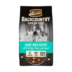 Merrick Backcountry Freeze-Dried Raw Grain-Free Big Game Recipe with Turkey, Duck & Quail Dry Dog Food
