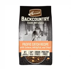 Merrick Backcountry Freeze-Dried Raw Grain-Free Chicken-Free Pacific Catch Recipe Salmon, Whitefish & Trout Dry Dog Food