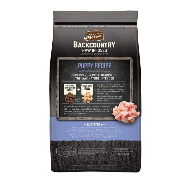 Merrick Backcountry Freeze-Dried Raw Puppy Recipe Grain-Free Dry Dog Food 4 Merrick Backcountry Freeze-Dried Raw Puppy Recipe Grain-Free Dry Dog Food - Image 2