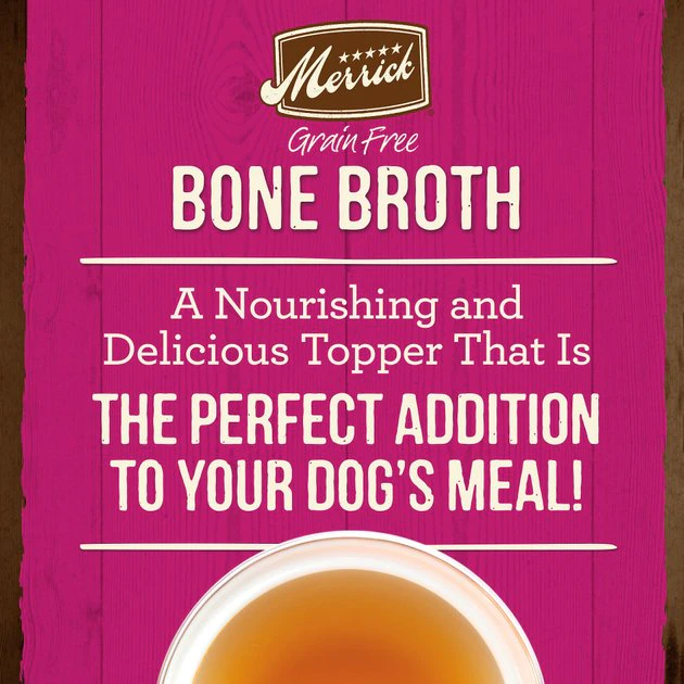 Merrick Turkey Bone Broth Grain-Free Wet Dog Food Topper 4 Merrick Turkey Bone Broth Grain-Free Wet Dog Food Topper - Image 2