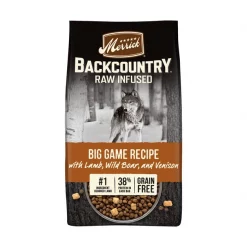 Merrick Backcountry Freeze-Dried Raw Grain-Free Big Game Recipe with Lamb, Wild Boar & Venison Dry Dog Food