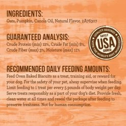 Merrick Oven Baked Pumpkin Patch w/ Real Pumpkin Dog Treats -Merrick || Blue Wilderness Sales 2022 237977 PT4. SY630 V1631616693