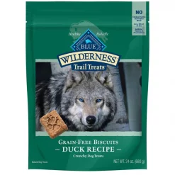 Blue Buffalo Wilderness Trail Treats Grain-Free Duck Biscuits Dog Treats