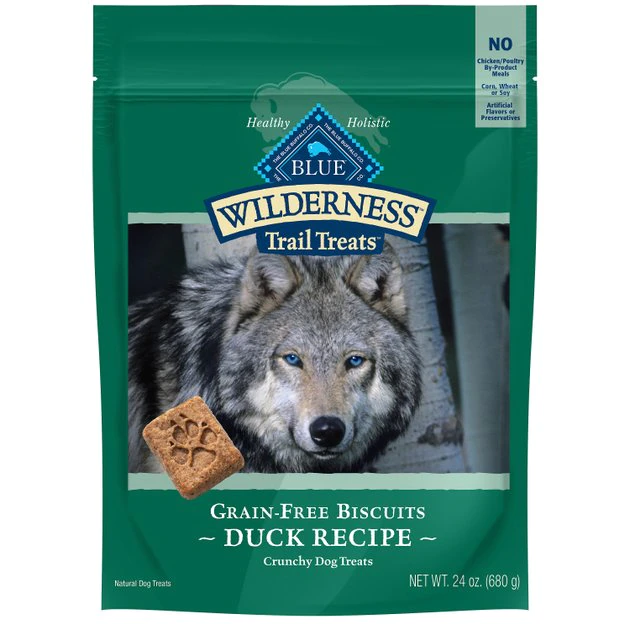 Blue Buffalo Wilderness Trail Treats Grain-Free Duck Biscuits Dog Treats 3 Blue Buffalo Wilderness Trail Treats Grain-Free Duck Biscuits Dog Treats