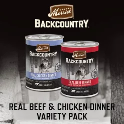 Merrick Backcountry Grain-Free Real Beef & Chicken Dinner Variety Pack Wet Dog Food, 12.7-oz can, case of 12 -Merrick || Blue Wilderness Sales 2022 264804 PT2. SY630 V1632789702