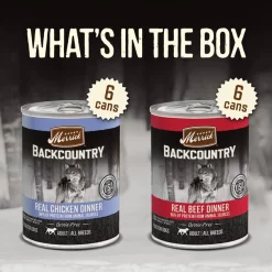 Merrick Backcountry Grain-Free Real Beef & Chicken Dinner Variety Pack Wet Dog Food, 12.7-oz can, case of 12 -Merrick || Blue Wilderness Sales 2022 264804 PT4. SY630 V1632787325