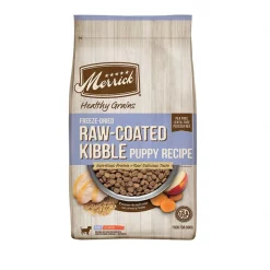 Merrick Healthy Grains Raw-Coated Kibble Puppy Recipe Freeze-Dried Dry Dog Food