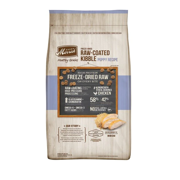 Merrick Healthy Grains Raw-Coated Kibble Puppy Recipe Freeze-Dried Dry Dog Food 4 Merrick Healthy Grains Raw-Coated Kibble Puppy Recipe Freeze-Dried Dry Dog Food - Image 2