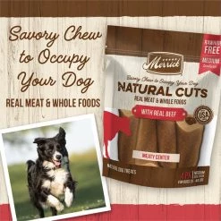 Merrick Natural Cuts Medium Real Beef Flavor Rawhide Free Dog Treats, 4 count -Merrick || Blue Wilderness Sales 2022 277729 PT2. SY630 V1647907336