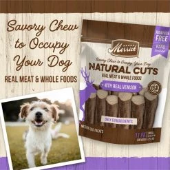 Merrick Natural Cuts Small Real Venison Rawhide Free Dog Treats, 11 count -Merrick || Blue Wilderness Sales 2022 277733 PT2. SY630 V1647919125