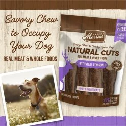 Merrick Natural Cuts Medium Real Venison Rawhide Free Dog Treats, 4 count -Merrick || Blue Wilderness Sales 2022 277735 PT2. SY630 V1647898959