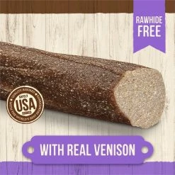 Merrick Natural Cuts Medium Real Venison Rawhide Free Dog Treats, 4 count -Merrick || Blue Wilderness Sales 2022 277735 PT3. SY630 V1647916461