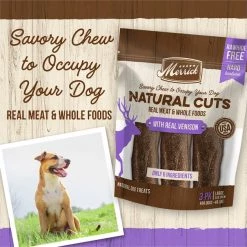 Merrick Natural Cuts Large Real Venison Rawhide Free Dog Treats, 3 count -Merrick || Blue Wilderness Sales 2022 277737 PT2. SY630 V1647913906