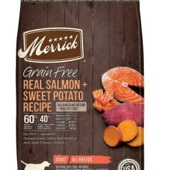 Merrick Grain-Free Real Salmon & Sweet Potato Recipe Dry Food + Fresh Kisses Double-Brush Mint Breath Strip Infused Medium Dental Dog Treats 9 Merrick Grain-Free Real Salmon & Sweet Potato Recipe Dry Food + Fresh Kisses Double-Brush Mint Breath Strip Infused Medium Dental Dog Treats -Merrick || Blue Wilderness Sales 2022 293320 PT1. SY630 V1619981520