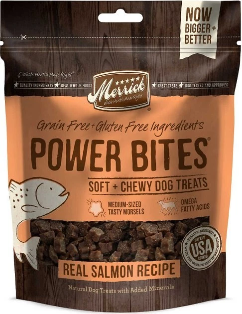Merrick Grain-Free Real Salmon & Sweet Potato Recipe Dry Food + Power Bites Real Salmon Recipe Grain-Free Soft & Chewy Dog Treats 6 Merrick Grain-Free Real Salmon & Sweet Potato Recipe Dry Food + Power Bites Real Salmon Recipe Grain-Free Soft & Chewy Dog Treats - Image 4