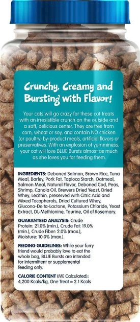 Blue Buffalo Wilderness Indoor Hairball & Weight Control Chicken Recipe Grain-Free Dry Cat Food, 11-lb bag + Blue Buffalo Bursts With Savory Seafood Cat Treats, 12-oz tub 8 Blue Buffalo Wilderness Indoor Hairball & Weight Control Chicken Recipe Grain-Free Dry Cat Food, 11-lb bag + Blue Buffalo Bursts With Savory Seafood Cat Treats, 12-oz tub - Image 6