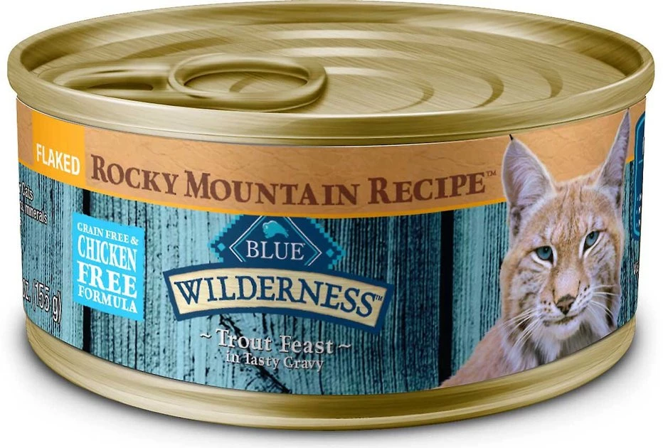 Blue Buffalo Wilderness Rocky Mountain Recipe Flaked Red Meat Feast Adult Grain-Free Canned Cat Food, 5.5-oz, case of 24 + Blue Buffalo Wilderness Rocky Mountain Recipe Flaked Trout Feast Adult Grain-Free Canned Cat Food, 5.5-oz, case of 24 7 Blue Buffalo Wilderness Rocky Mountain Recipe Flaked Red Meat Feast Adult Grain-Free Canned Cat Food, 5.5-oz, case of 24 + Blue Buffalo Wilderness Rocky Mountain Recipe Flaked Trout Feast Adult Grain-Free Canned Cat Food, 5.5-oz, case of 24 - Image 5