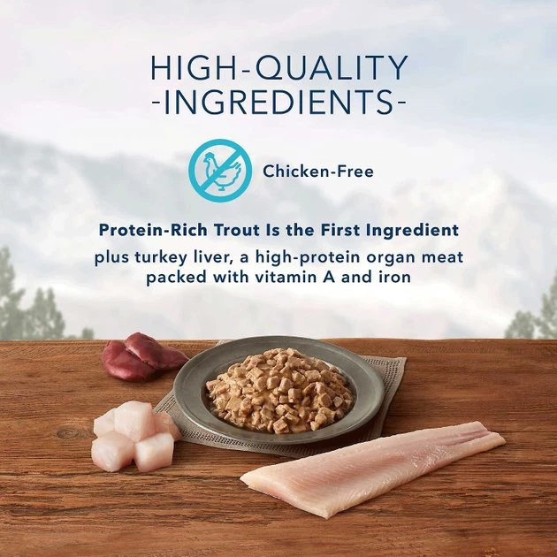 Blue Buffalo Wilderness Rocky Mountain Recipe Flaked Red Meat Feast Adult Grain-Free Canned Cat Food, 5.5-oz, case of 24 + Blue Buffalo Wilderness Rocky Mountain Recipe Flaked Trout Feast Adult Grain-Free Canned Cat Food, 5.5-oz, case of 24 9 Blue Buffalo Wilderness Rocky Mountain Recipe Flaked Red Meat Feast Adult Grain-Free Canned Cat Food, 5.5-oz, case of 24 + Blue Buffalo Wilderness Rocky Mountain Recipe Flaked Trout Feast Adult Grain-Free Canned Cat Food, 5.5-oz, case of 24 - Image 7