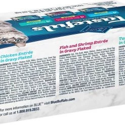 Blue Buffalo||Blue Buffalo Blue Buffalo Tastefuls Tuna, Chicken, Fish & Shrimp Entrées Variety Pack Flaked Wet Food + Wilderness Pate Variety Pack Duck, Chicken & Salmon Grain-Free Cat Canned Food 13 Blue Buffalo||Blue Buffalo Blue Buffalo Tastefuls Tuna, Chicken, Fish & Shrimp Entrées Variety Pack Flaked Wet Food + Wilderness Pate Variety Pack Duck, Chicken & Salmon Grain-Free Cat Canned Food -Merrick || Blue Wilderness Sales 2022 353336 PT2. SY630 V1639542992