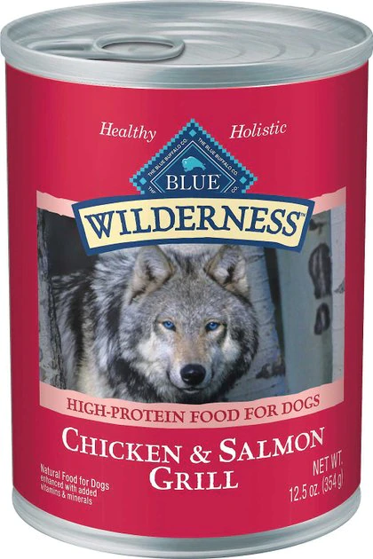 Blue Buffalo Wilderness Salmon & Chicken Grill Canned Food + Salmon Recipe Dry Dog Food 4 Blue Buffalo Wilderness Salmon & Chicken Grill Canned Food + Salmon Recipe Dry Dog Food - Image 2