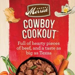Merrick Classic Healthy Grains Real Beef + Brown Rice Recipe with Ancient Grains Dry Food + Wet Dog Food Cowboy Cookout -Merrick || Blue Wilderness Sales 2022 361710 PT7. SY630 V1642120614