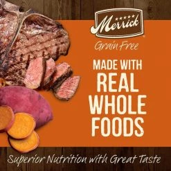 Merrick Real Texas Beef + Sweet Potato Recipe Dry Food + Wet Dog Food Cowboy Cookout -Merrick || Blue Wilderness Sales 2022 361711 PT3. SY630 V1642124851