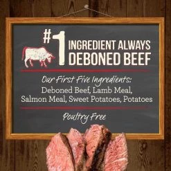 Merrick Real Texas Beef + Sweet Potato Recipe Dry Food + Wet Dog Food Cowboy Cookout -Merrick || Blue Wilderness Sales 2022 361711 PT4. SY630 V1642114888